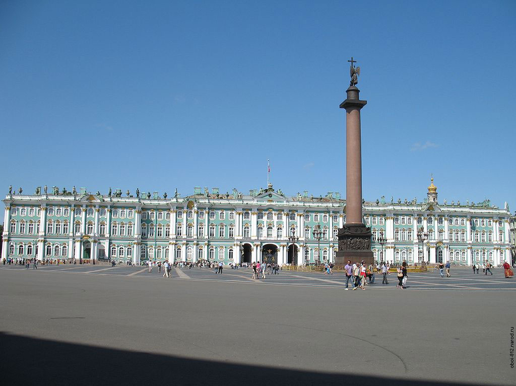 Зимний дворец, Дворцовая площадь, Александровская колонна, Санкт-Петербург