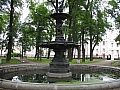 фонтан в Румянцевском саду на Васильевском острове в Санкт-Петербурге