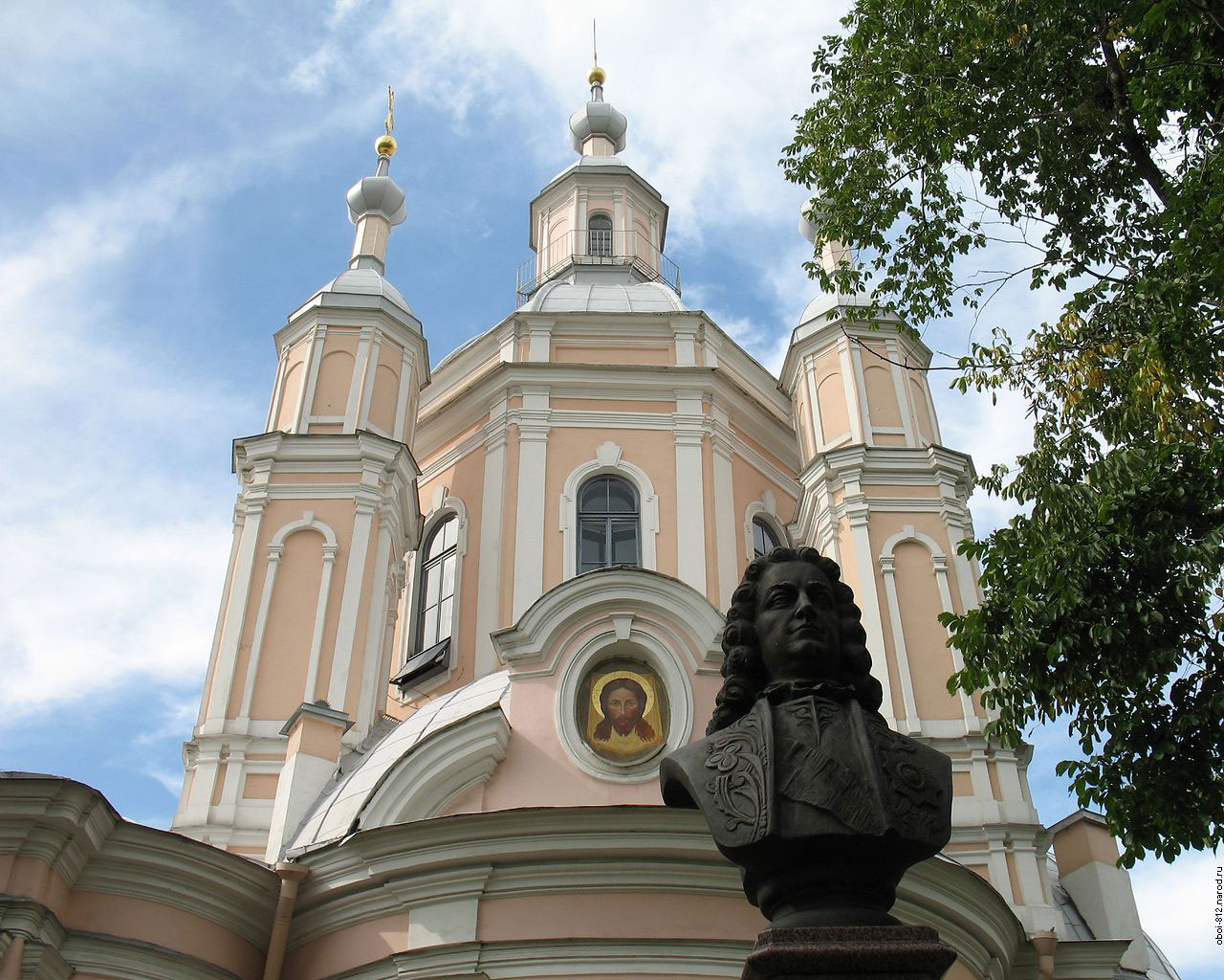 Андреевский собор в Санкт-Петербурге как фоновое изображение на рабочий стол, обои с видами Санкт-Петербурга, достопримечательности Питера