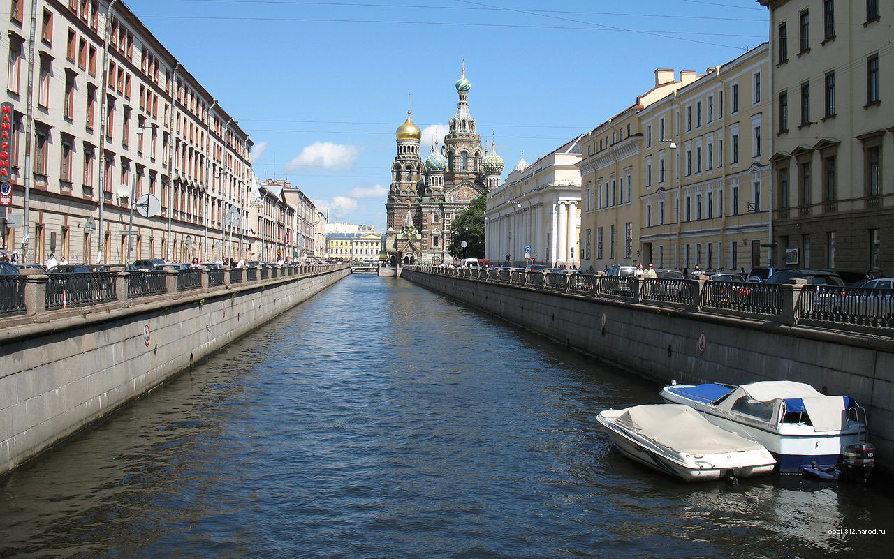 Канал Грибоедова, вид на Храм Воскресения Христова или Спас-на-Крови